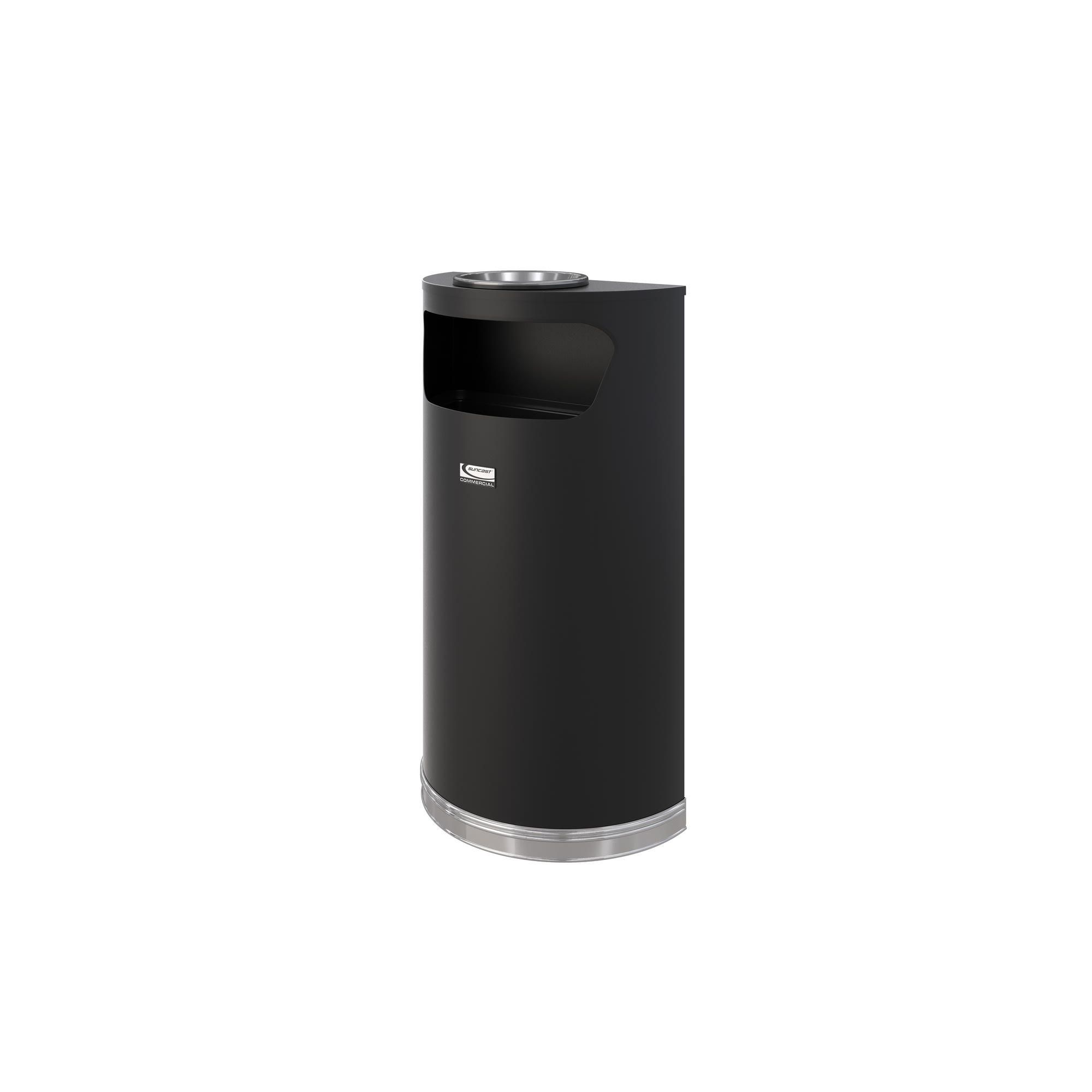 GuestSupply US | Suncast Commercial 9 Gallon Half-Round Metal